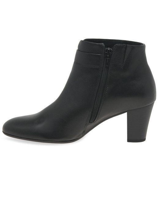 Gabor Black Matlock Ankle Boots