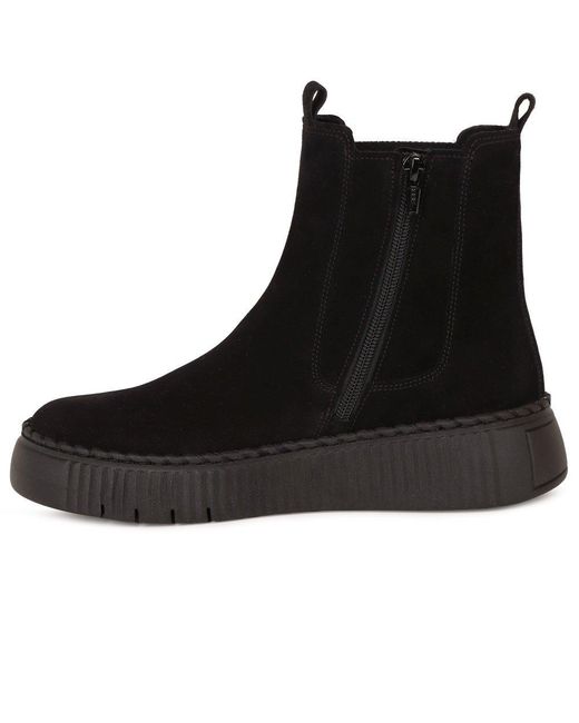 Gabor Black Relaxed Chelsea Boots