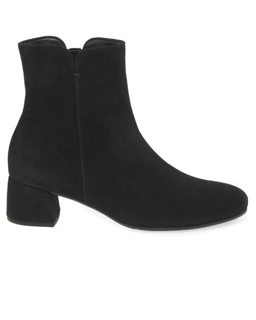 Gabor Black Abbey Ankle Boots