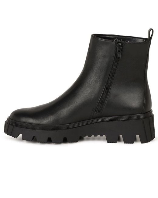 Gabor Black Jazzy Ankle Boots