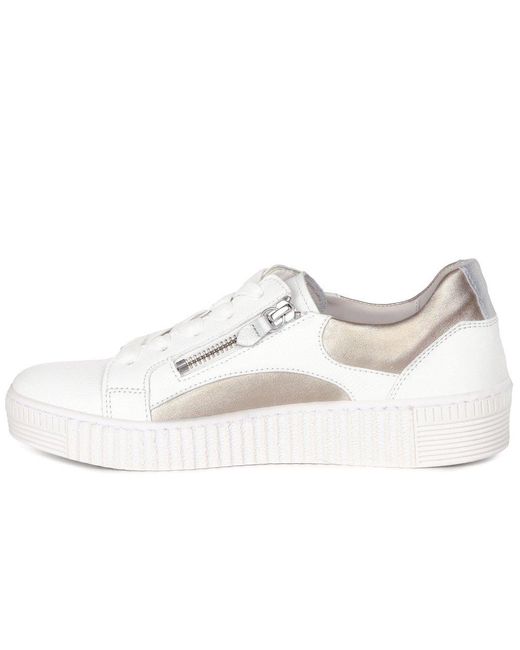 Gabor White Wemo Trainers