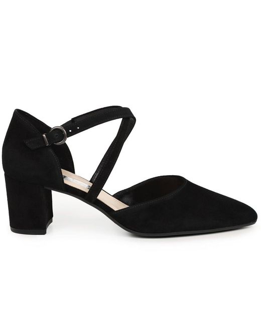 Gabor Black Gisele Open Court Shoes