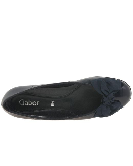 Gabor Blue Amy Ballerina Pumps