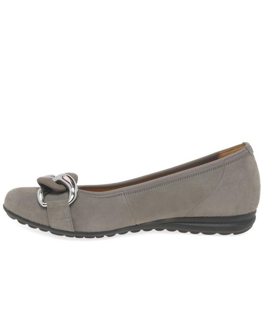 Gabor Gray Sabia &Apos;S Shoes Colour: Fumo Suede (Uni)