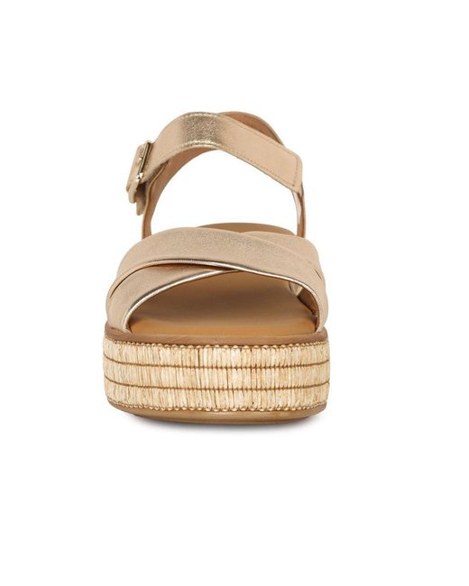 Gabor Metallic Wick Platform Sandal