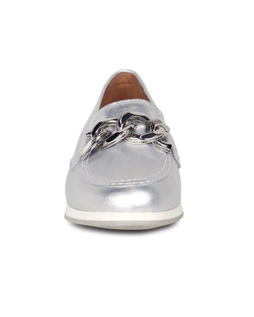 Gabor Gray Bea Loafers