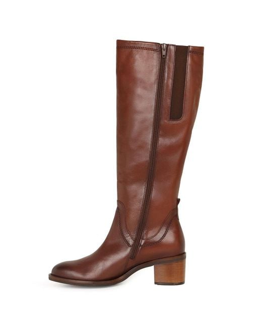 Gabor Brown Oval (M) Knee High Boots