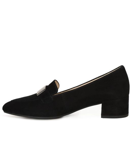 Gabor Black Dayana Court Shoes
