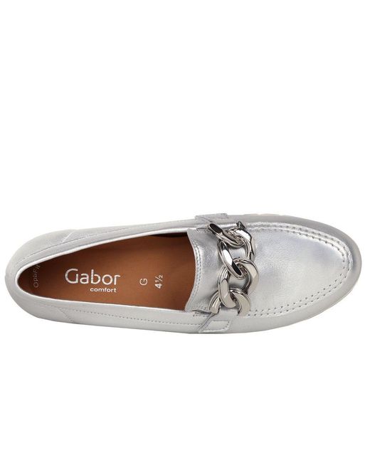 Gabor Gray Bea Loafers