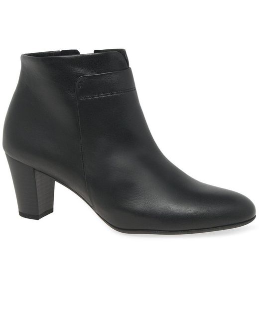 Gabor Black Matlock Ankle Boots