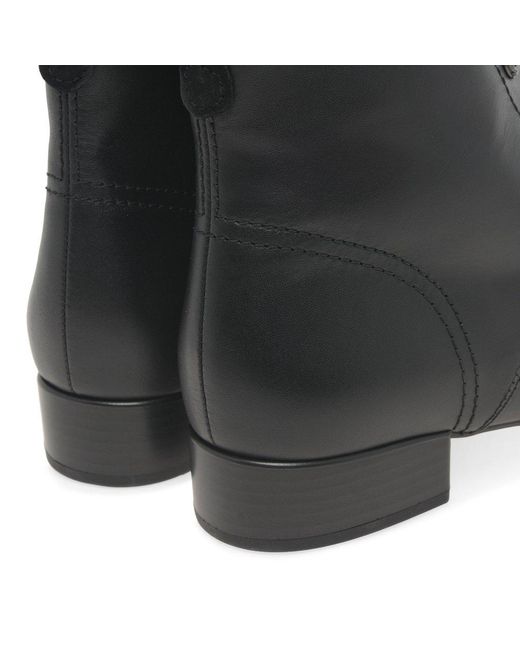 Gabor Black Boat Ankle Boots Size: 2.5