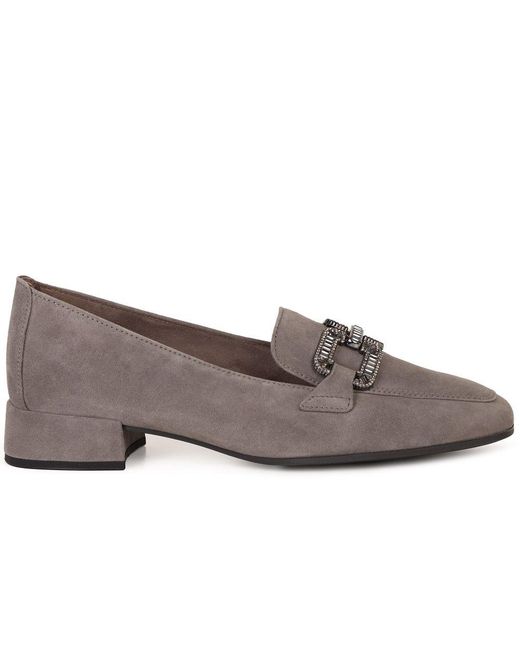Gabor Gray Gift Loafers