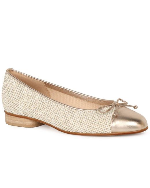 Gabor Natural Dulford Ballet Pumps