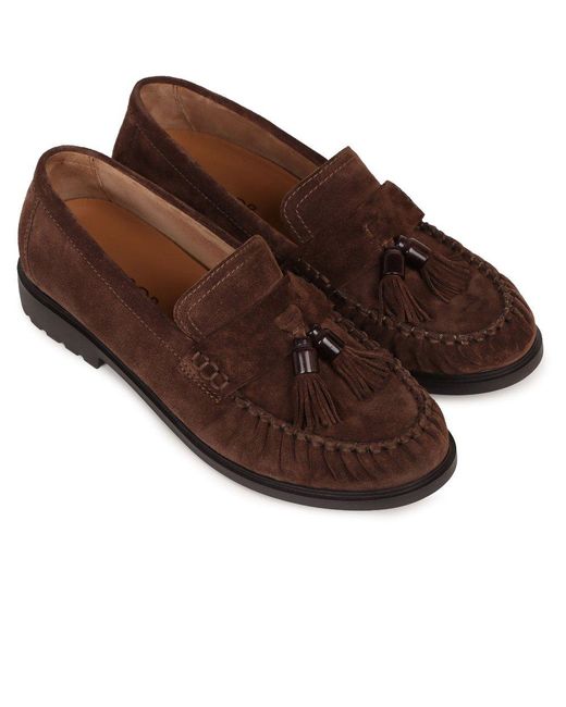 Gabor Brown Hamble Tassel Loafers