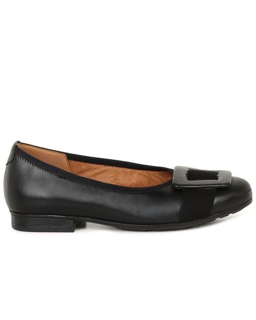 Gabor Black Paige Ballet Pumps