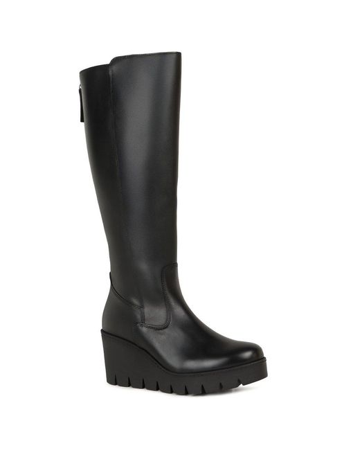 Gabor Black Upland M Knee High Boots
