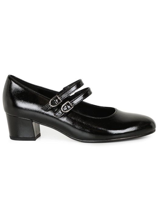 Gabor Black Belva Mary Jane Court Shoes