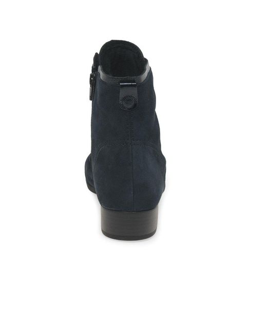 Gabor Blue Boat Ankle Boots