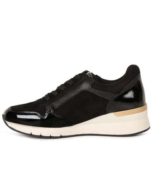 Gabor Black Louisina Trainers Colour: 37 Sde/Pat