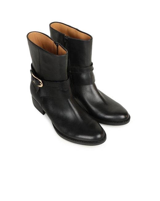 Gabor Black Ginger Ankle Boots Lea