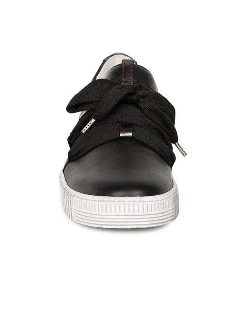 Gabor Black Waltz Casual Trainers Lea (Smokey)
