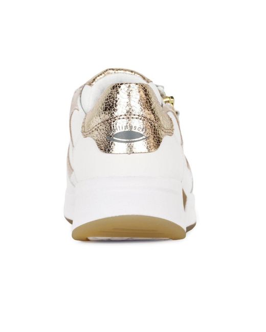 Gabor White Bravo Trainers