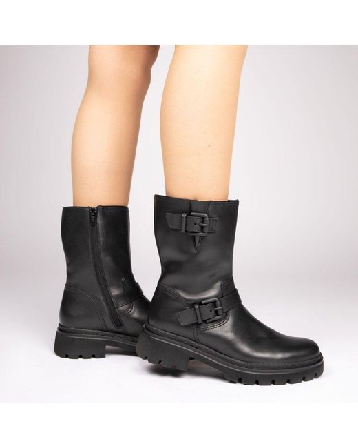 Gabor Black Dino Biker Boots