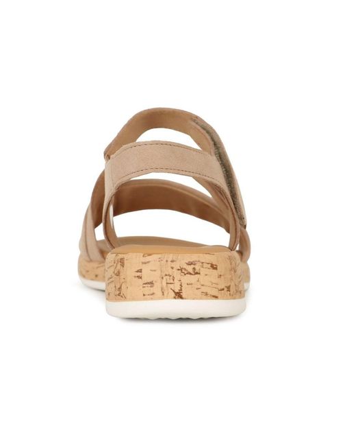 Gabor Brown Oporto Sandals Colour: Sand Suede (Kork)