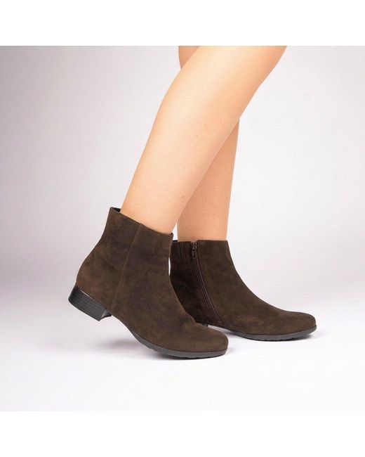 Gabor Brown Buzz Ankle Boots