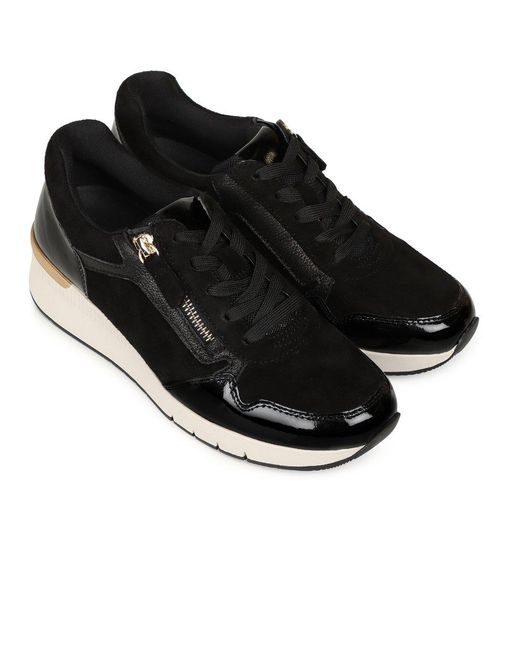 Gabor Black Louisina Trainers Colour: 37 Sde/Pat