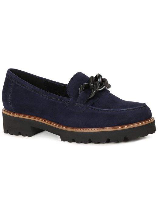Gabor Blue Squeeze Loafers