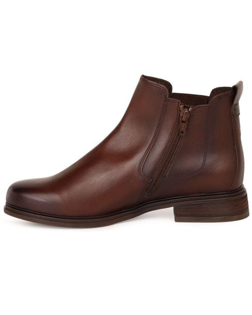 Gabor Brown Hustle Ankle Boots