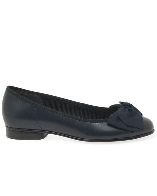 Gabor Blue Amy Ballerina Pumps