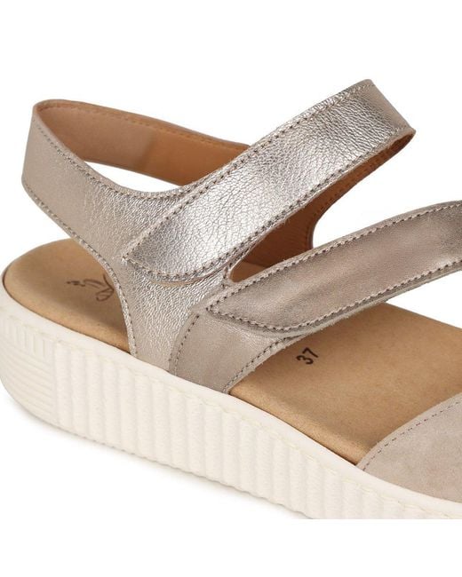 Gabor Metallic Ball Sandals