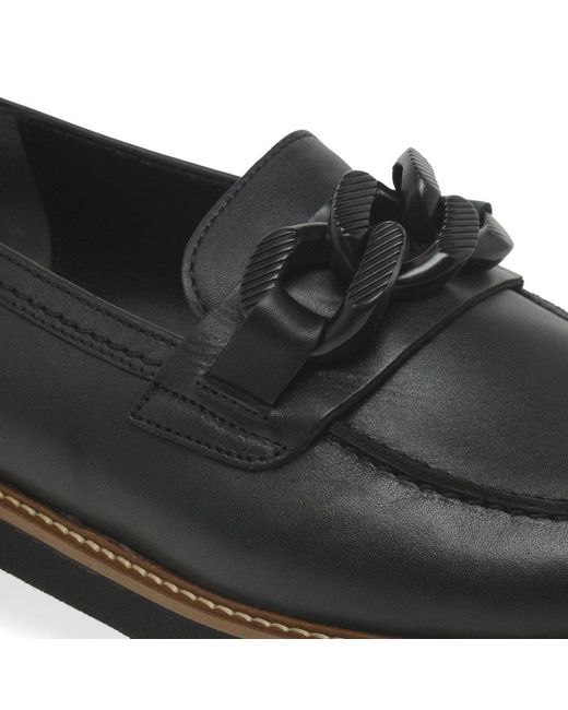 Gabor Black Squeeze Loafers (Uni)