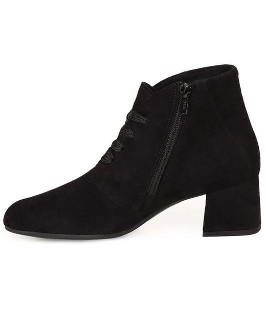 Gabor Black Tiff Ankle Boots
