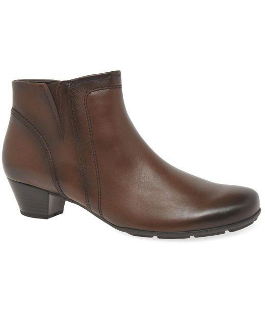 Gabor Brown Heritage Ankle Boots