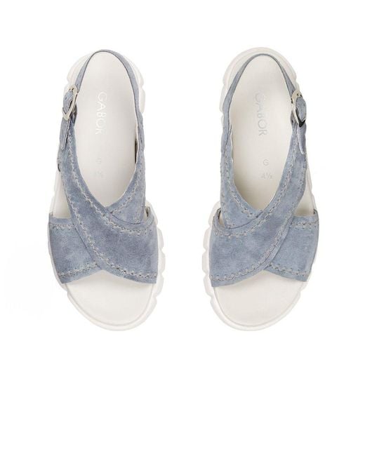 Gabor Blue Tangle Sandal
