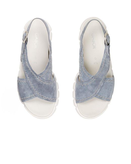 Gabor Blue Tangle Sandal