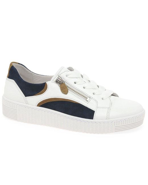 Gabor White Wemo Trainers