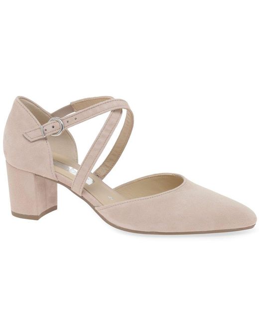 Gabor Pink Gisele Open Court Shoes