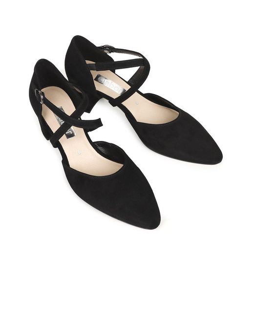 Gabor Black Gisele Open Court Shoes