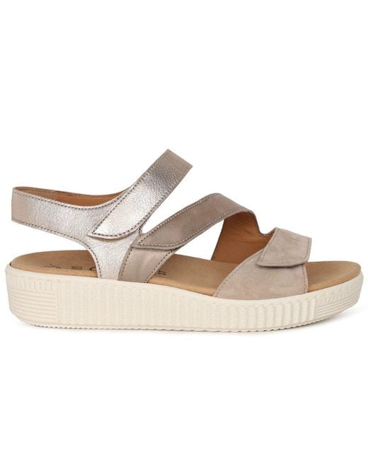 Gabor Metallic Ball Sandals