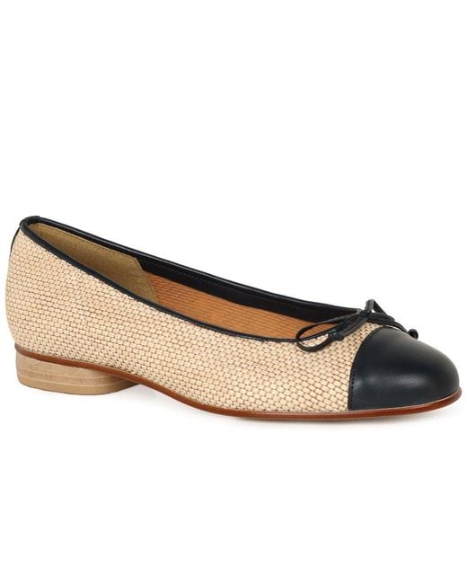 Gabor Natural Dulford Ballet Pumps Size