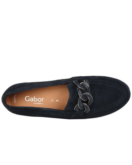 Gabor Blue Bea Loafers