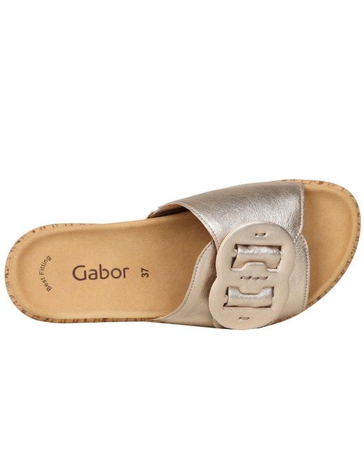 Gabor Brown Kirby Mule Sandals