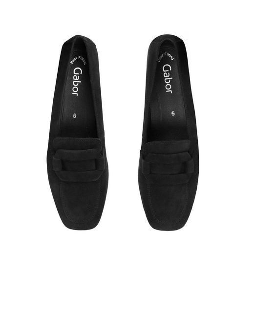 Gabor Black Great Loafers