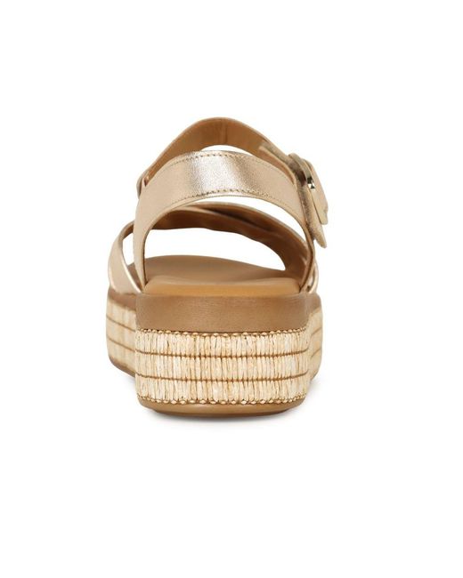 Gabor Metallic Wick Platform Sandal