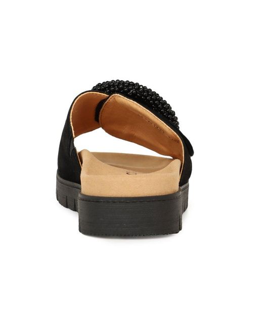 Gabor Black Everly Mule Sandals