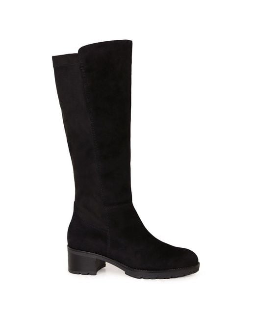 Gabor Black Quiz Knee High Boots